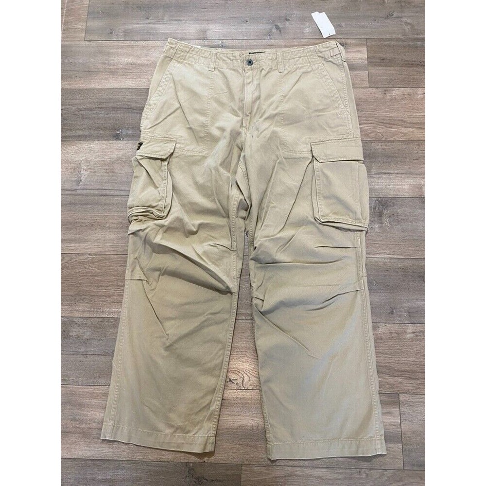 Polo Jeans Co Cargo Pants Mens 38X30 Ralph Lauren Military Surplus Baggy New VTG